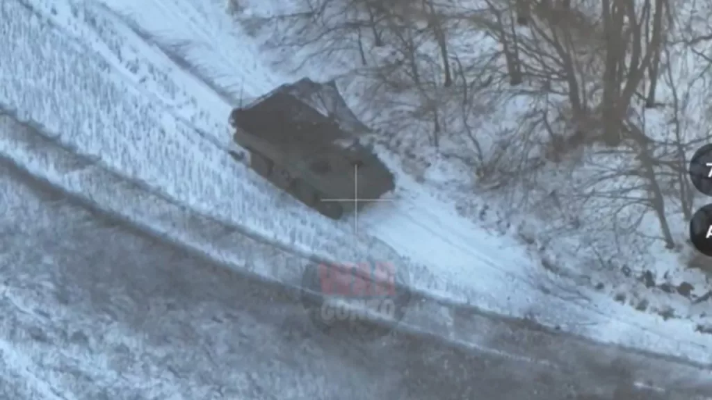 Уничтожение очередного БТР M1126 Stryker украинской армии в Курской области