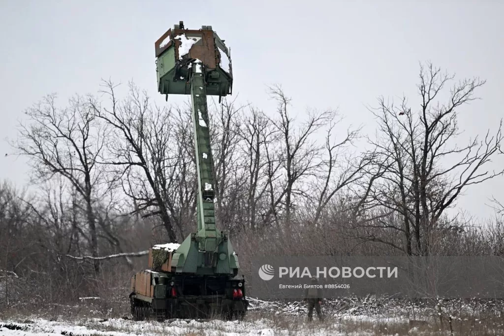 Боевое дежурство расчёта ЗРК 9К317 «Бук-М2» Центрального военного округа в ДНР