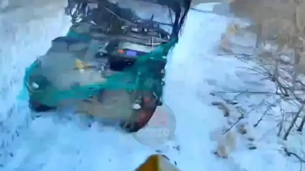 Уничтожение очередного БТР M1126 Stryker украинской армии в Курской области