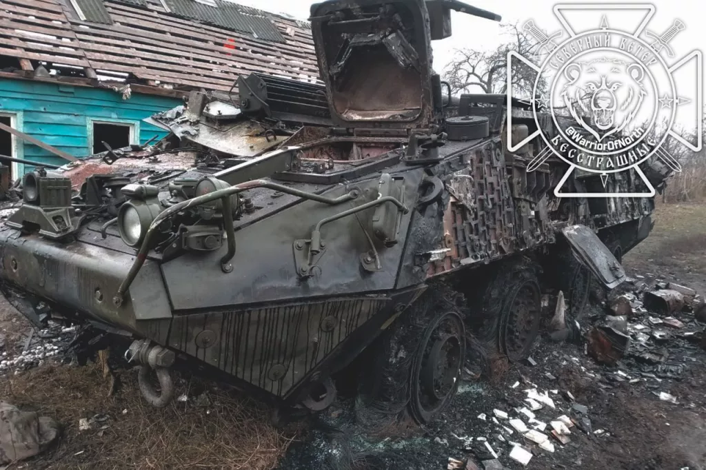 Уничтоженная вражеская техника в Суджанском приграничье