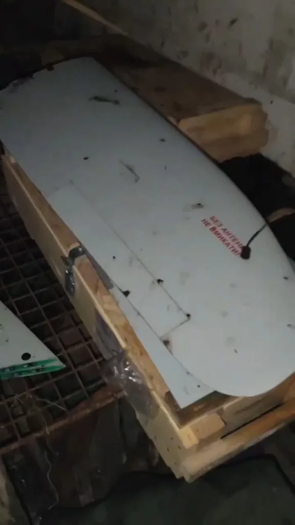 Сбитый БПЛА Лелека-100 ВСУ №2050 где-то на фронте