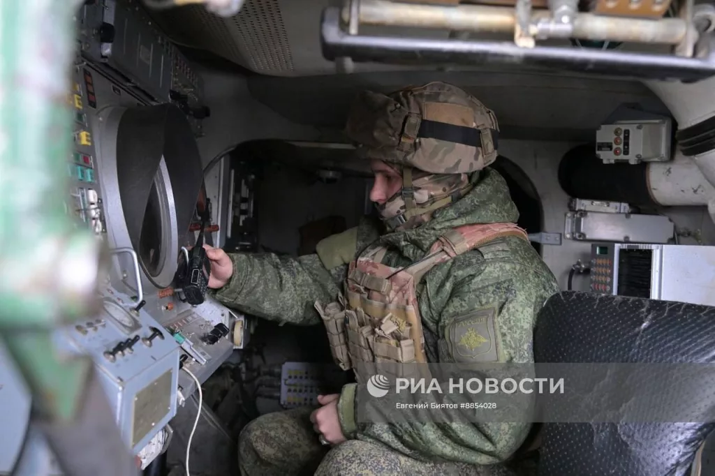 Боевое дежурство расчёта ЗРК 9К317 «Бук-М2» Центрального военного округа в ДНР