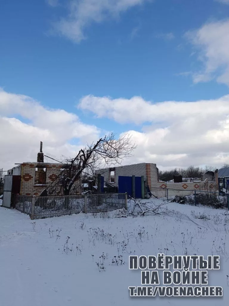 Освобождённое от украинских оккупантов в сентябре прошлого года село Снагость в Курской области