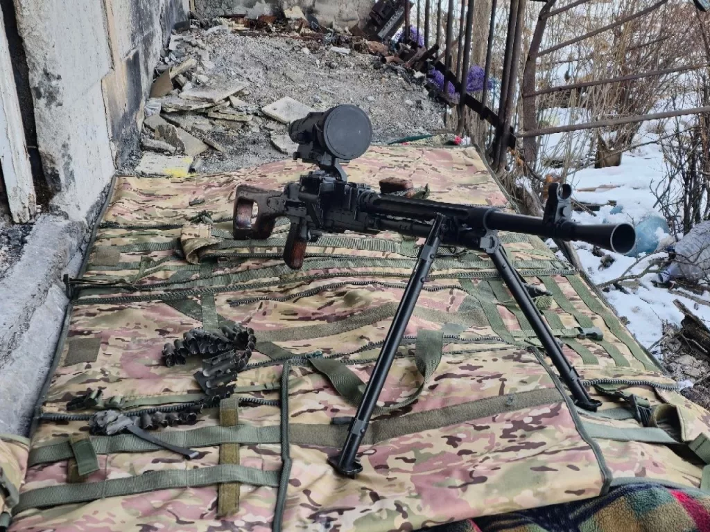 Невероятно редкий пулемет Никитина-Соколова (ТКБ-521) засветился на вооружении ВС РФ. Заявляется, что данный экземпляр был захвачен у ВСУ