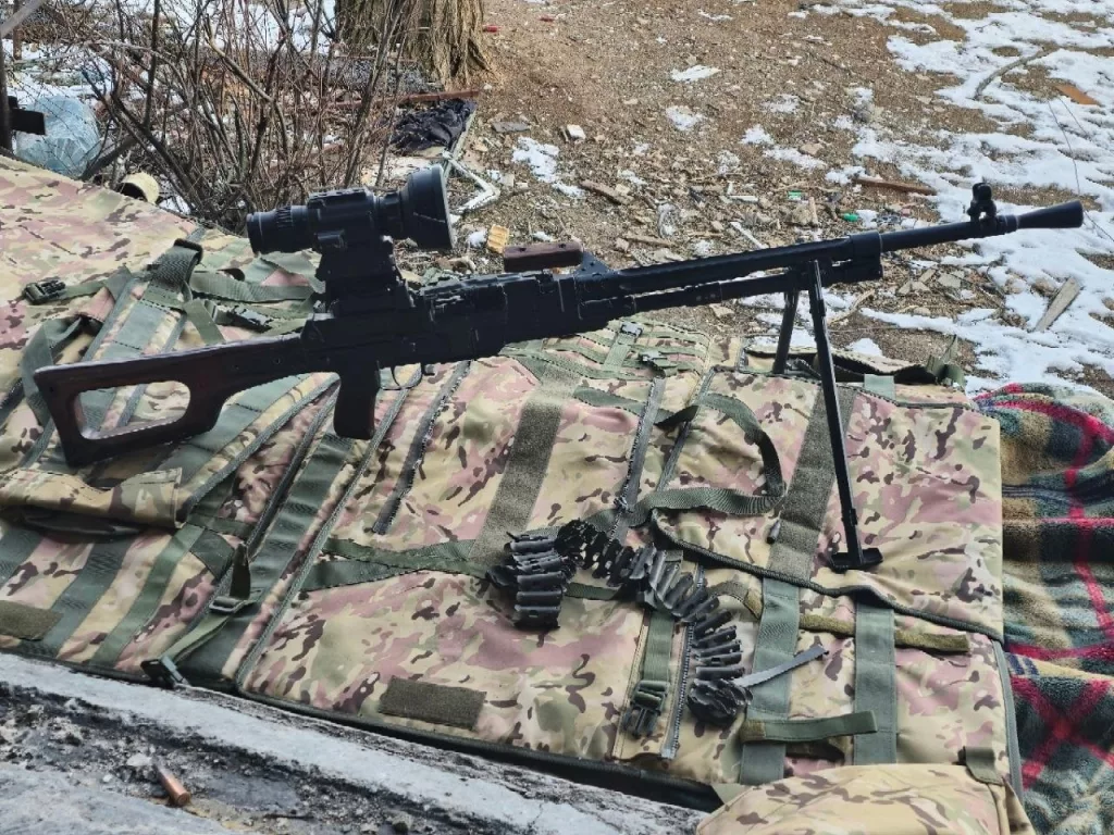 Невероятно редкий пулемет Никитина-Соколова (ТКБ-521) засветился на вооружении ВС РФ. Заявляется, что данный экземпляр был захвачен у ВСУ