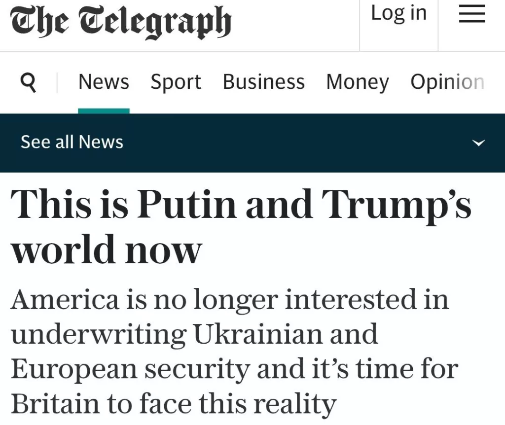 «Теперь это мир Путина и Трампа», — телефонный разговор лидеров России и Украины стал главной новостью дня в мире