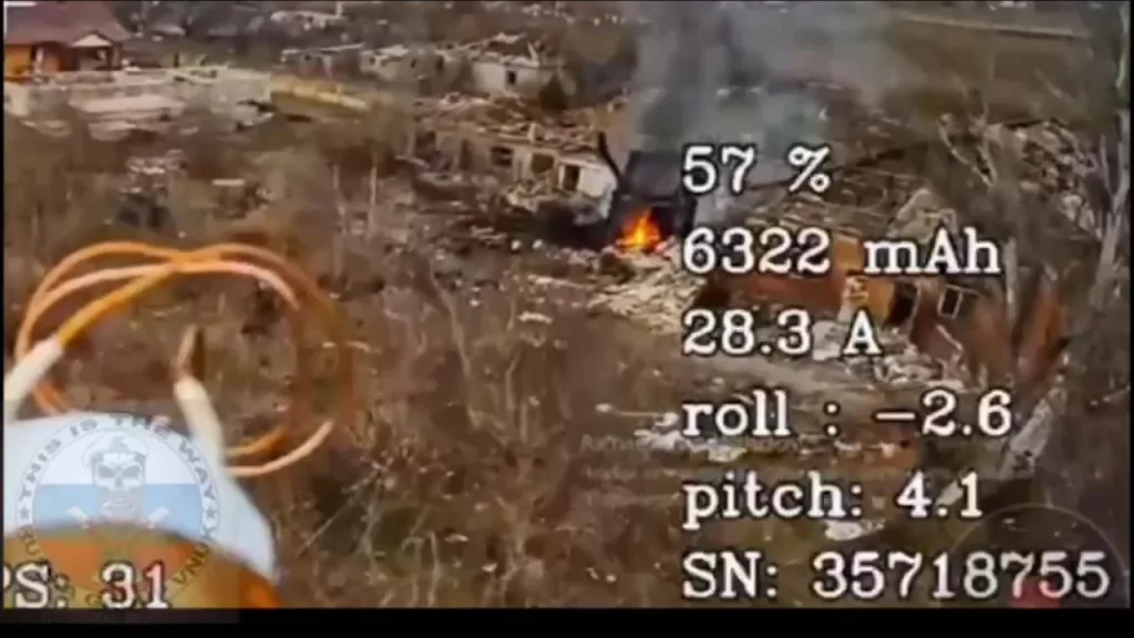 Уничтожение танка Leopard 1A5 с ДЗ "Контакт-1" ударами FPV-дронов на оптоволокне в Константинополе (селе) на Кураховском направлении