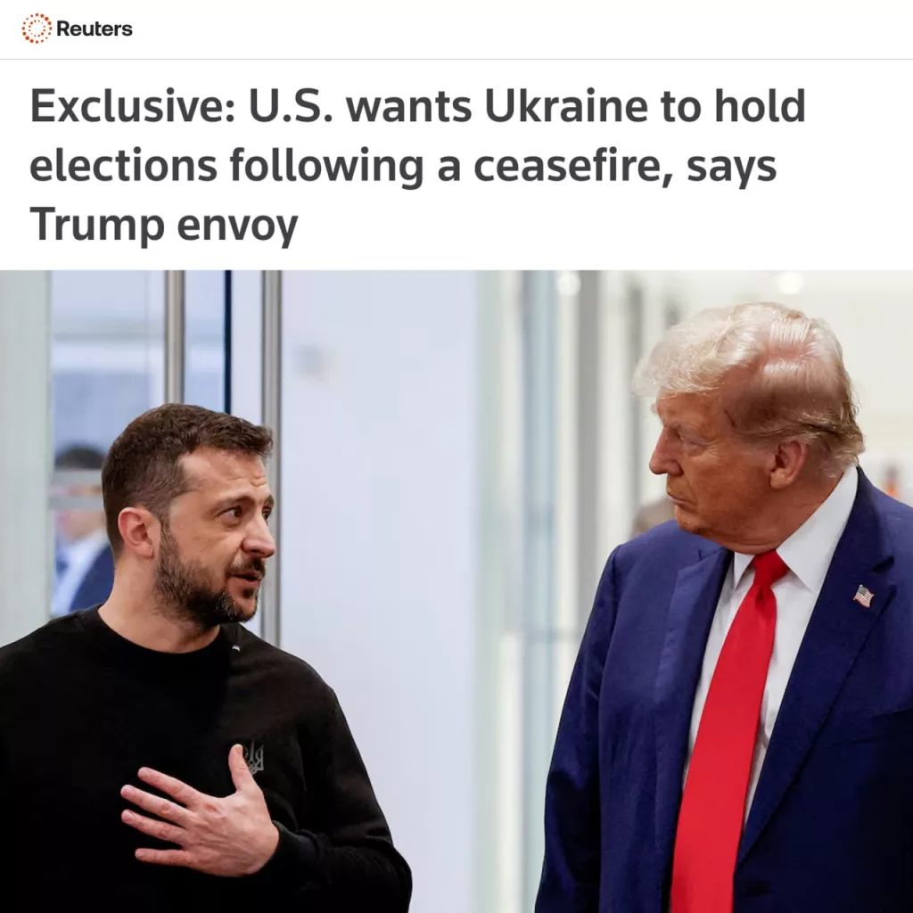 Белый дом хочет, чтобы Украина провела президентские и парламентские выборы, пишет Reuters