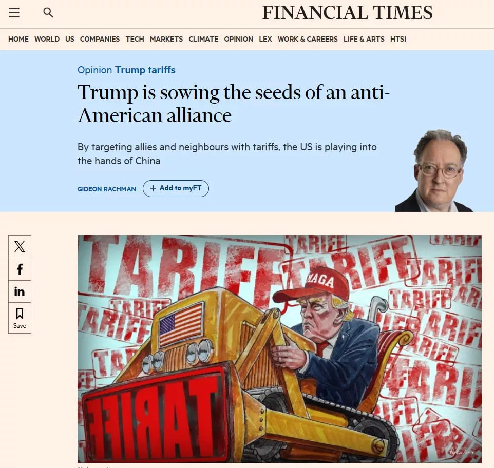 Макрон и Шольц готовы ввести ответные пошлины на импорт из США