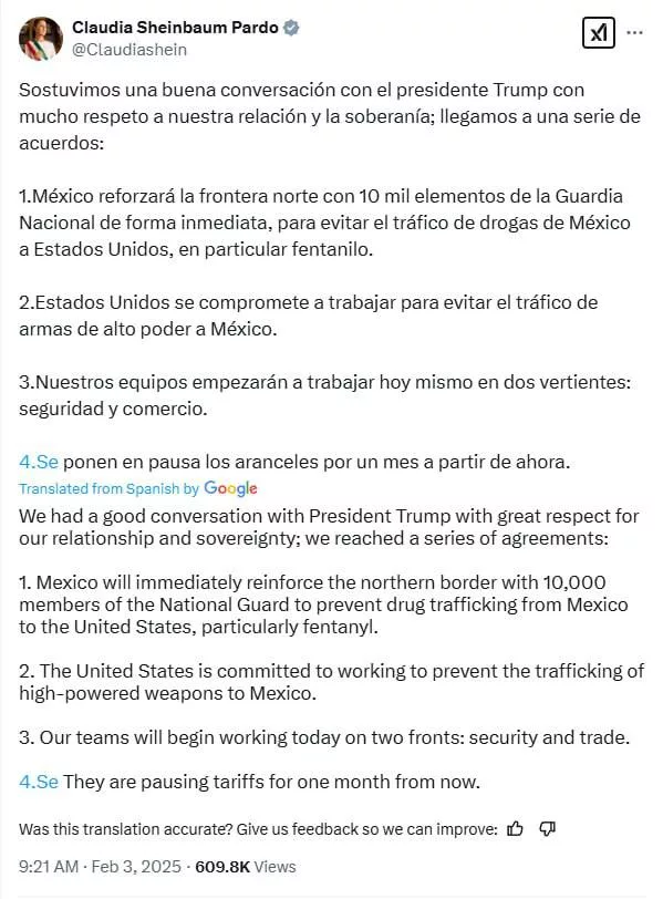 Мексика заявила, что направляет 10 000 военнослужащих к границе с США, чтобы помочь остановить незаконный оборот наркотиков, а Трамп в ответ согласился приостановить пошлины на импорт из Мексики