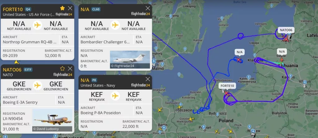 Разведоперация НАТО у Калининградской области