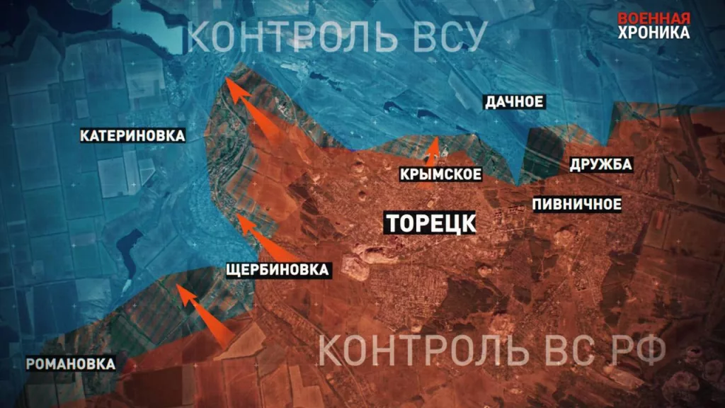 На каких направлениях продолжится продвижение ВС РФ после освобождения Дзержинска (Торецка)?
