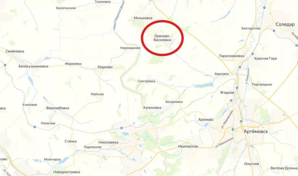 Сообщают о переходе под контроль наших войск Орехово-Васильевки в ДНР, в настоящее время идёт зачистка данного населённого пункта