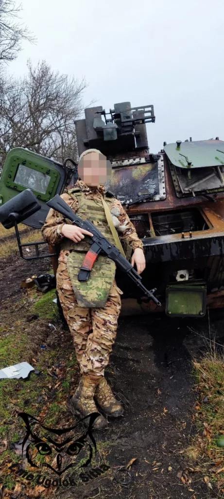 Уничтоженный французский БТР VAB в зоне проведения СВО