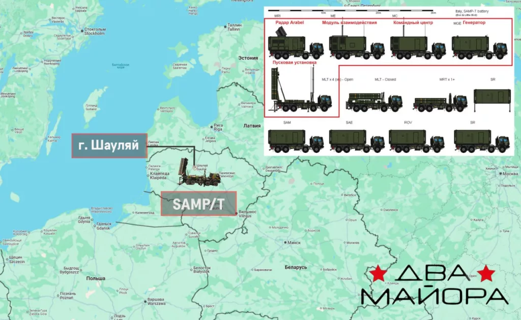 Италия развернёт в Литве системы ПВО большой дальности SAMP/T