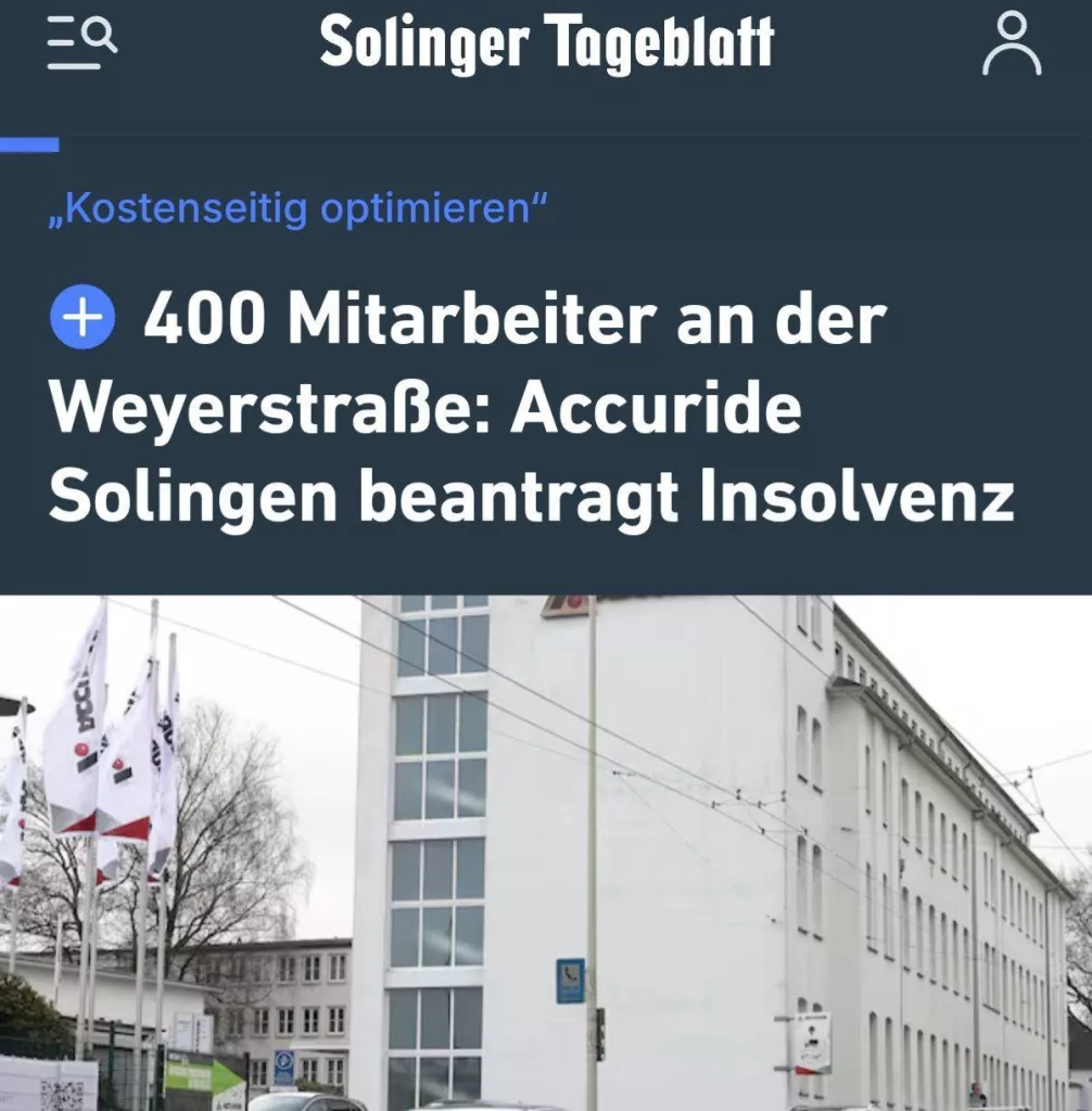 Ведущий немецкий производитель колес для грузовиков обанкротился