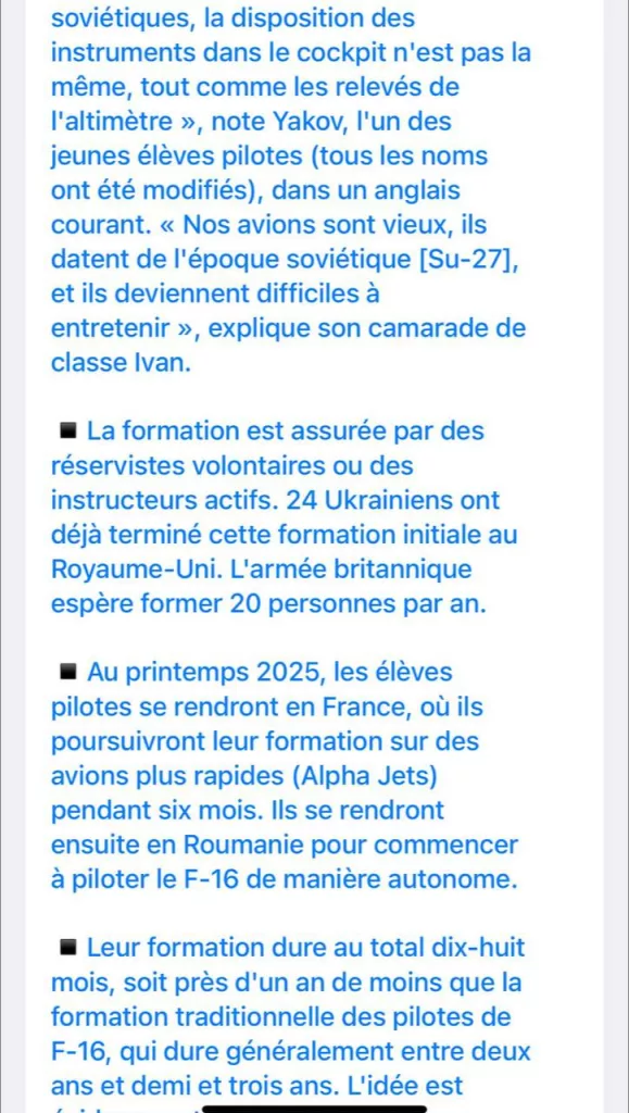 Как сообщает французское издание Le Monde, Украина уже получила 70 истребителей F-16 из Дании, Нидерландов и Греции
