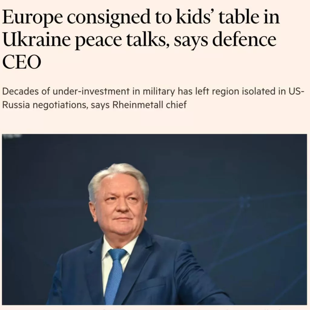 На складах Европы и Украины не осталось оружия – глава Rheinmetall