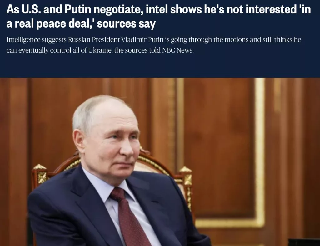 В американской разведке уверены, что Путин намерен «оккупировать» всю Украину