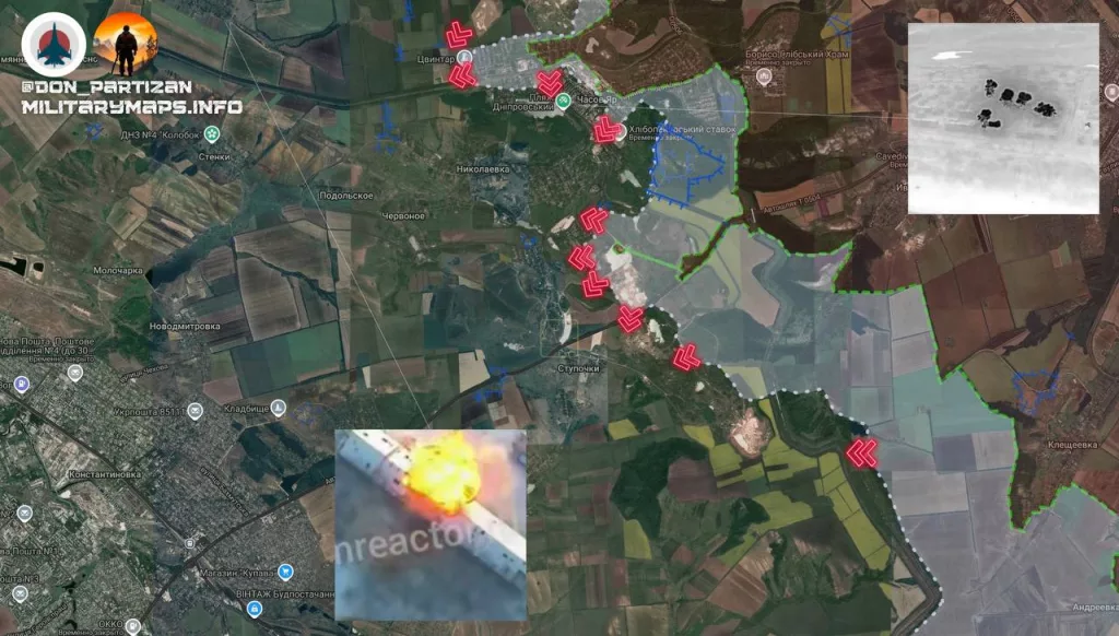 Константиновское направление: Наступление ВС РФ в Часовом Яре и давление на оборону ВСУ