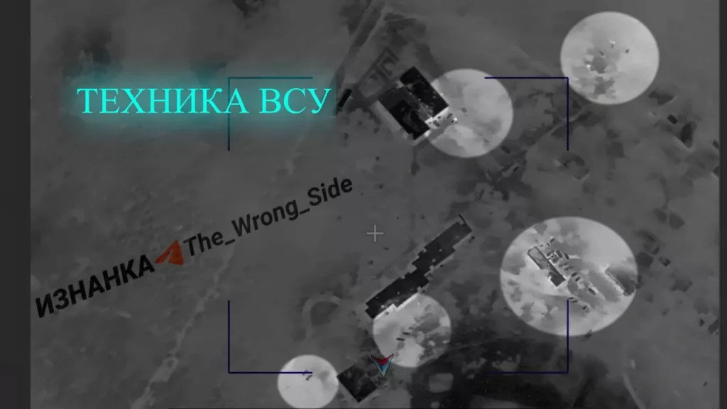 Удар "Искандера" по автомобильной технике ВСУ, сконцентрированной на территории закрытого детского лагеря "Ровесник" в квартале Барановка города Сумы