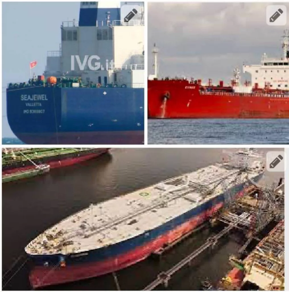 На трёх танкерах в Средиземном море произошли взрывы. Эти нефтеналивные суда недавно заходили в российские порты. Об этом сообщает Reuters