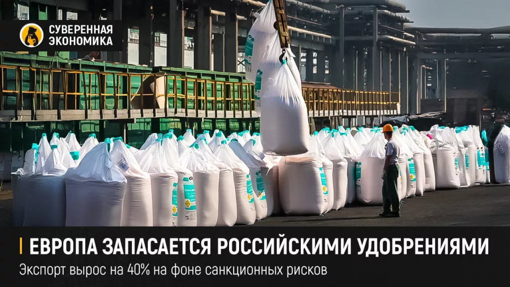 Европа запасается российскими удобрениями — экспорт вырос на 40% на фоне санкционных рисков