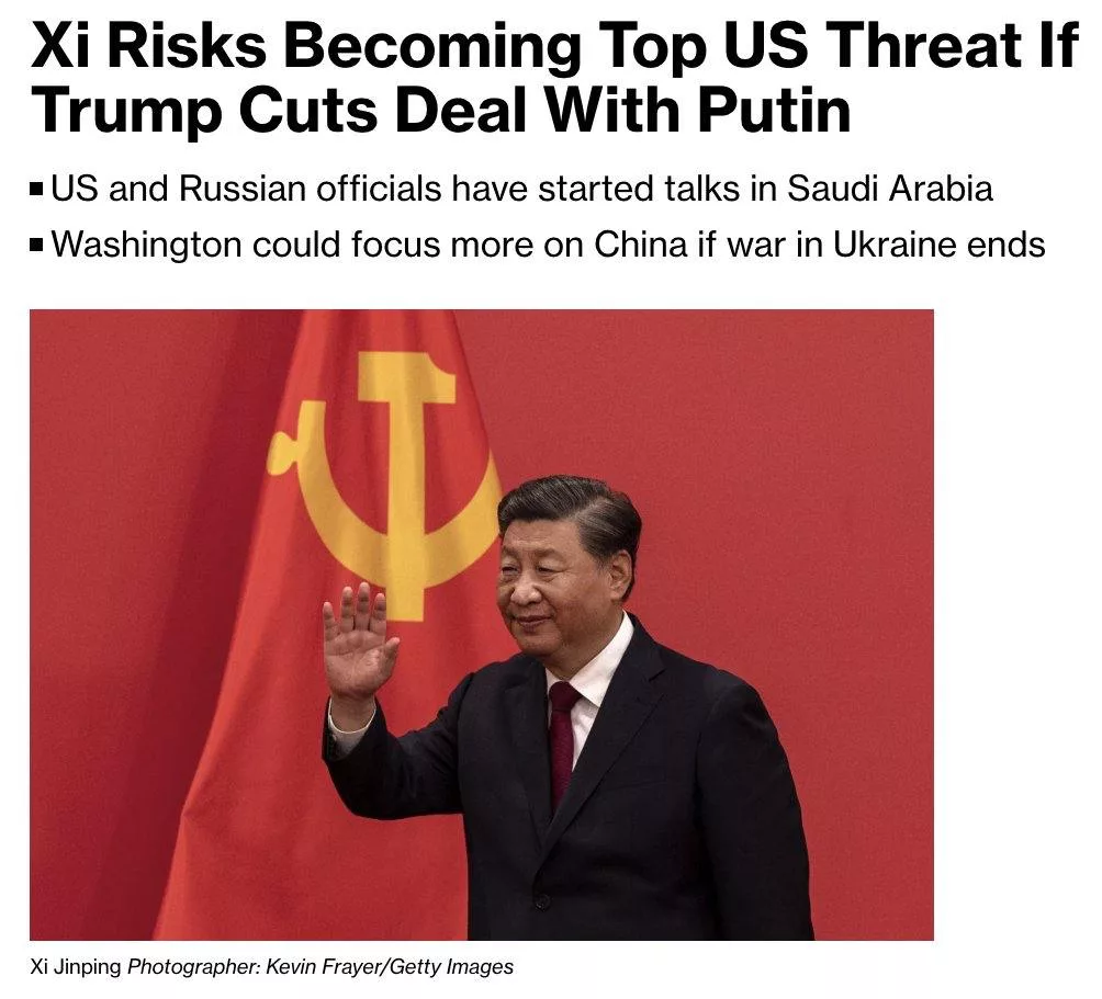 Трамп заключает сделку с Путиным, чтобы заняться Китаем, — Bloomberg