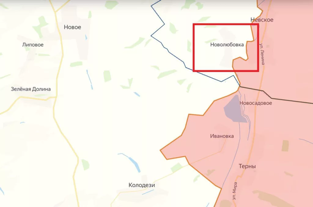 Действиями бойцов группировки войск «Запад» освобожден населенный пункт Новолюбовка ЛНР