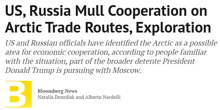 Москва и Вашингтон тайно обсуждают совместную добычу полезных ископаемых в Арктике