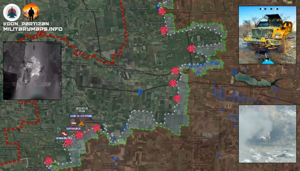 Южно-Донецкое направление: стратегическое давление и продвижение ВС РФ