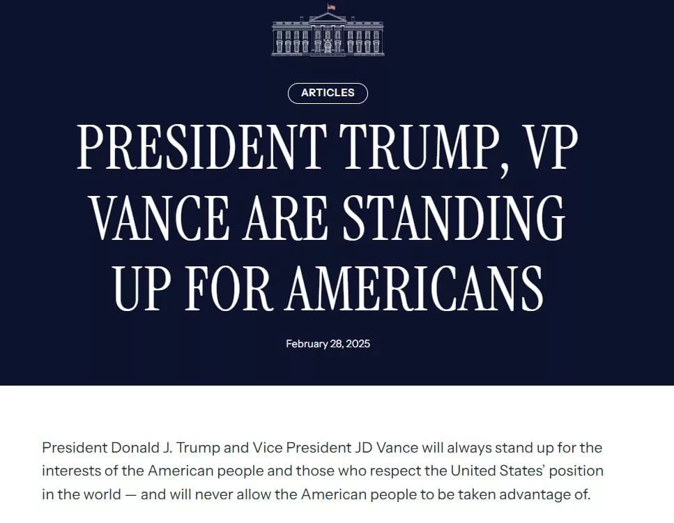 Официальное заявление Белого дома по итогам визита Зеленского