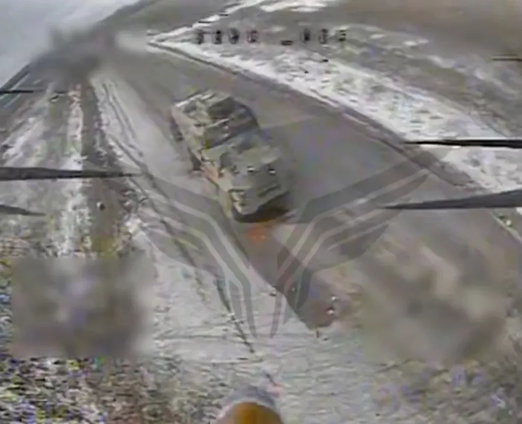 Истребление украинской техники и пехоты на трассе из Юнаковки в Суджу, используемой ВСУ в качестве основной дороги снабжение своей группировки в Курской области