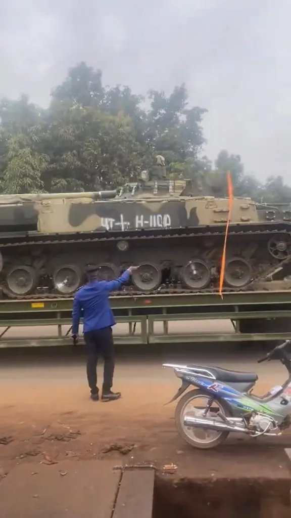 Бронетехника российского "Африканского корпуса" где-то в Мали