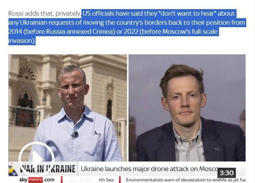 «Уступки неизбежны»: США не хотят слышать о возвращении Украине границ 2014-го или 2022-го