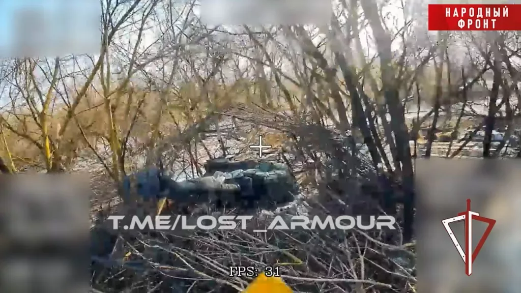 Уничтожение замаскированной американской 155-мм САУ M109A6 Paladin украинской армии возле хутора 2-й Княжий в Курской области