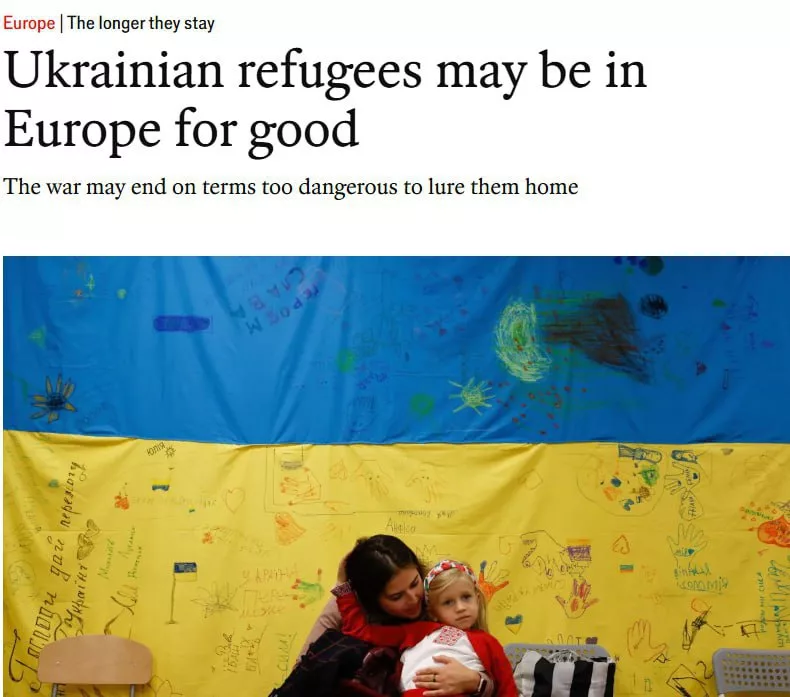 Украинские беженцы останутся в Европе навсегда
