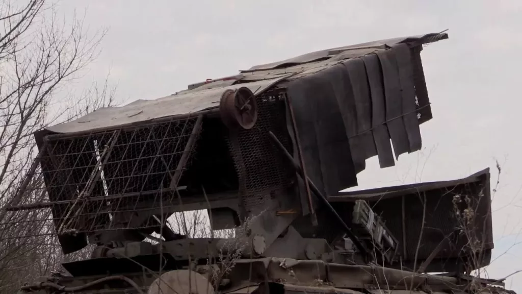 Боевая работа расчёта тяжёлой огнемётной системы ТОС-1А «Солнцепек» на Южно-Донецком направлении