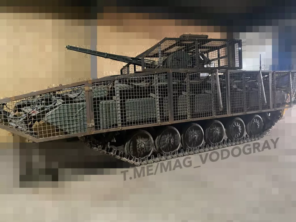 Варианты дополнительного антидронового бронирования для украинских БМП-2 и БМП-1ТС с боевым модулем «Спис»