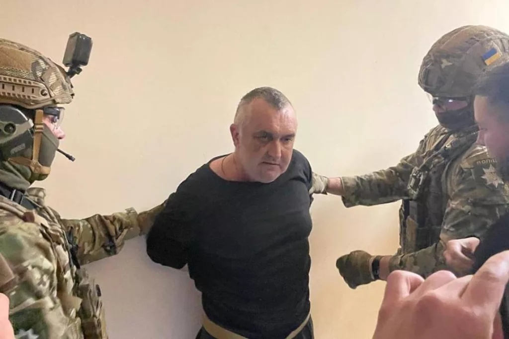 Задержанный убийца Демьяна Ганула силами спецназа украинской полиции