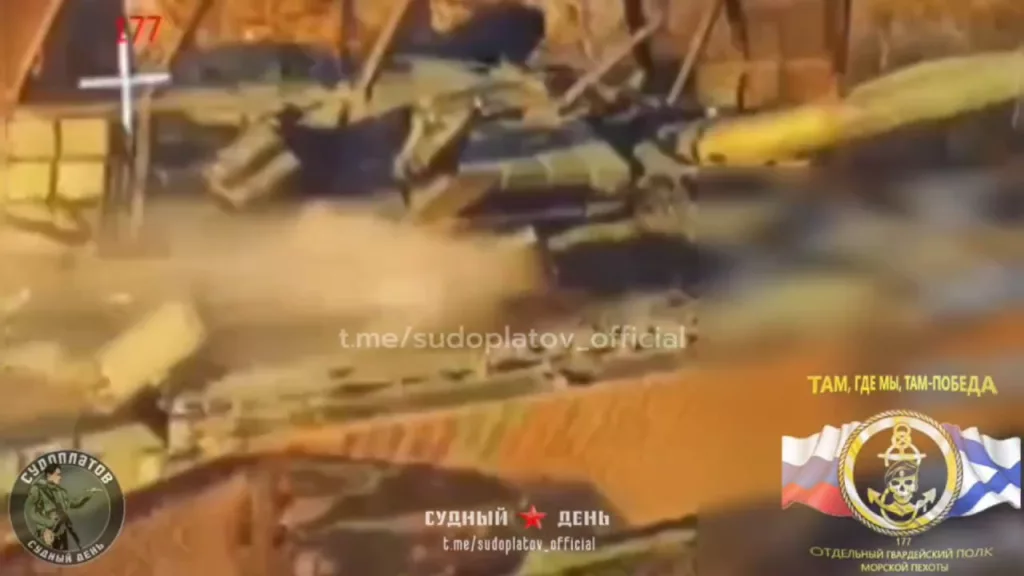 Добивание украинских БМП Marder 1A3, танка Т-64БВ, квадроцикла и пары инженерных машин, брошенных  во время прорыва границы Белгородской области, а также поражение едущей БМП M2A2 Bradley