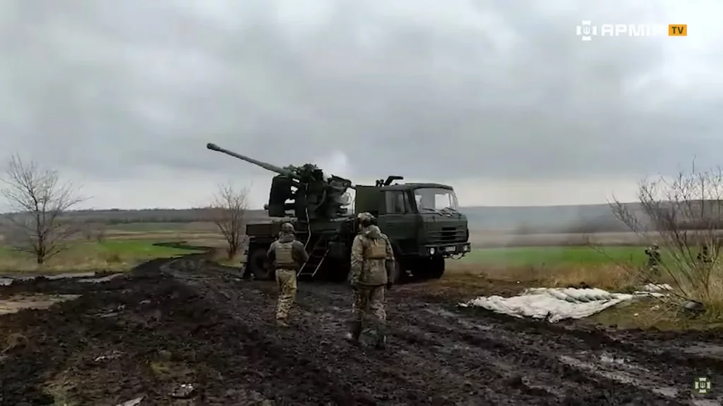 Советская 100-мм зенитка КС-19 на шасси Tatra T815 VVN 6x6 в рядах украинской армии