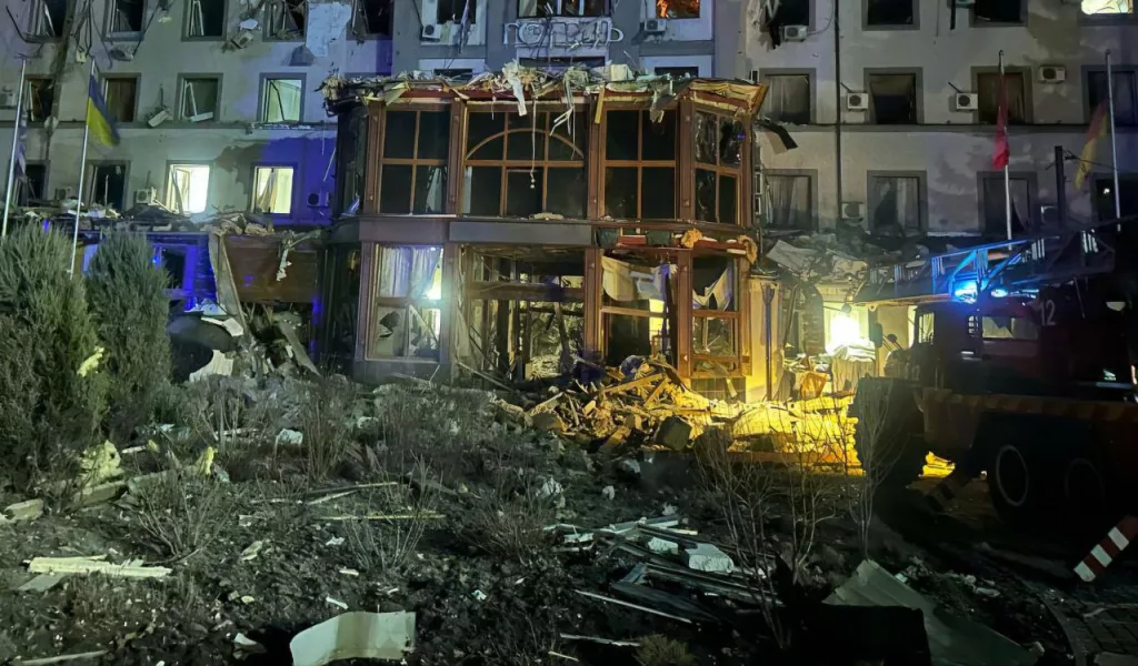 Нанесен удар по гостинице в Кривом Роге