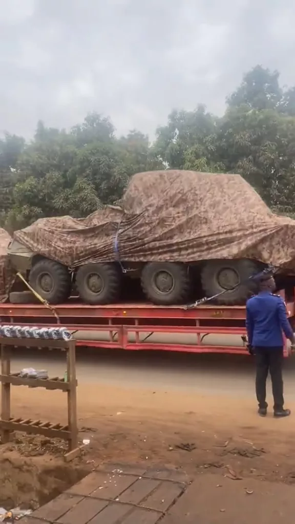 Бронетехника российского "Африканского корпуса" где-то в Мали