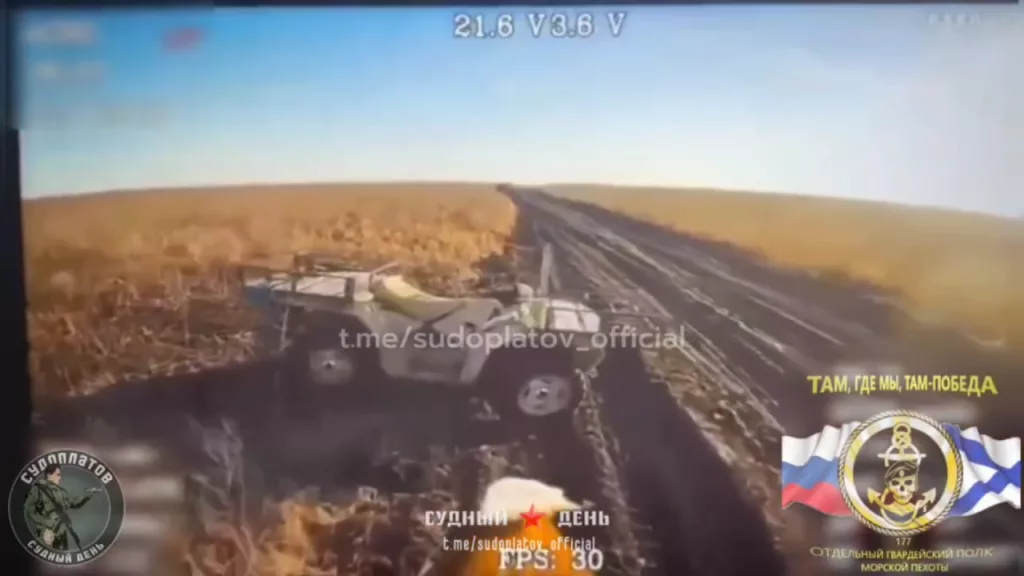 Добивание украинских БМП Marder 1A3, танка Т-64БВ, квадроцикла и пары инженерных машин, брошенных  во время прорыва границы Белгородской области, а также поражение едущей БМП M2A2 Bradley