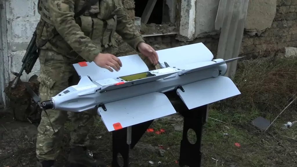 Боевая работа расчёта барражирующих боеприпасов «Изделие 52» семейства «Ланцет» группировки войск «Восток» на Южно-Донецком направлении