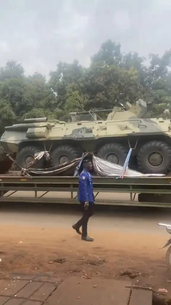 Бронетехника российского "Африканского корпуса" где-то в Мали