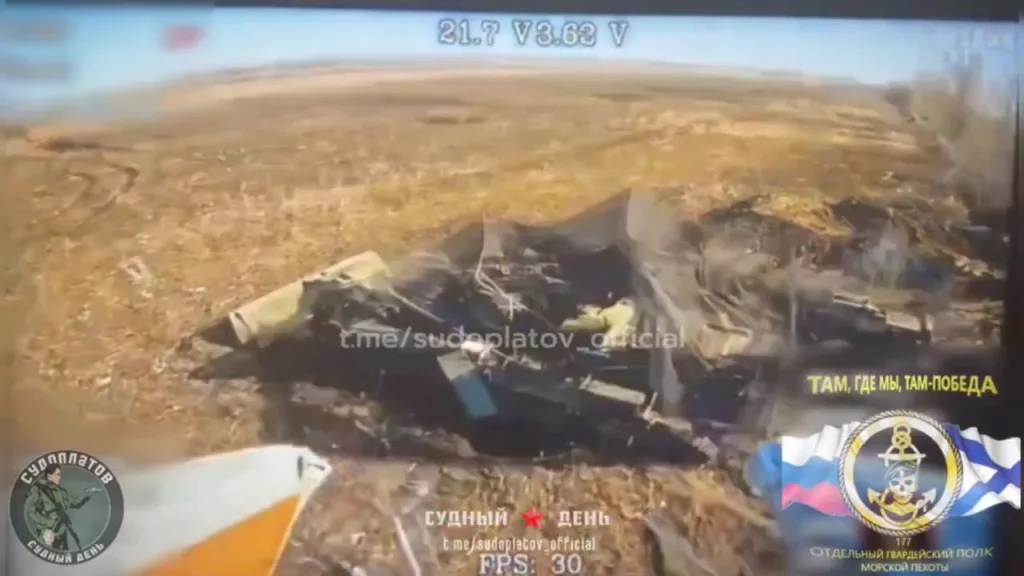 Добивание украинских БМП Marder 1A3, танка Т-64БВ, квадроцикла и пары инженерных машин, брошенных  во время прорыва границы Белгородской области, а также поражение едущей БМП M2A2 Bradley