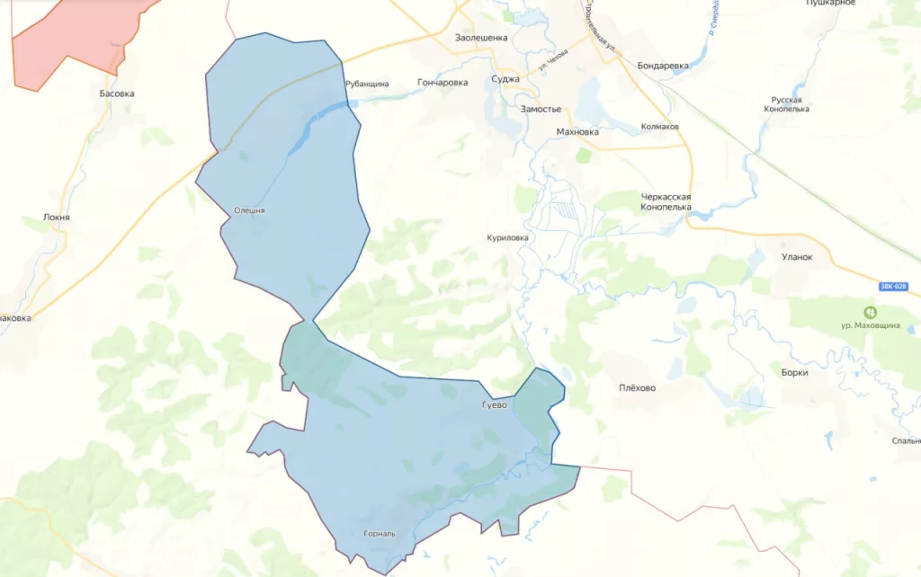 Примерно так сейчас выглядят остатки украинского плацдарма в Курской области