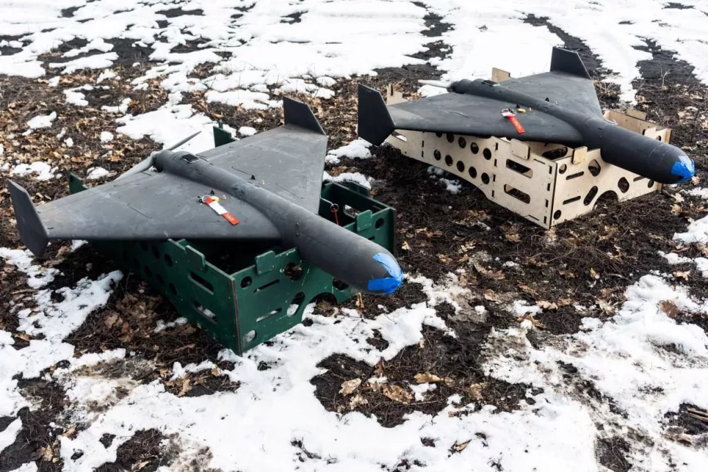 Новый украинский барражирующий боеприпас UAS SETH, оснащенный, как заявляется, электронно-оптической системой наведения с "машинным зрением" и автоматическим захватом цели